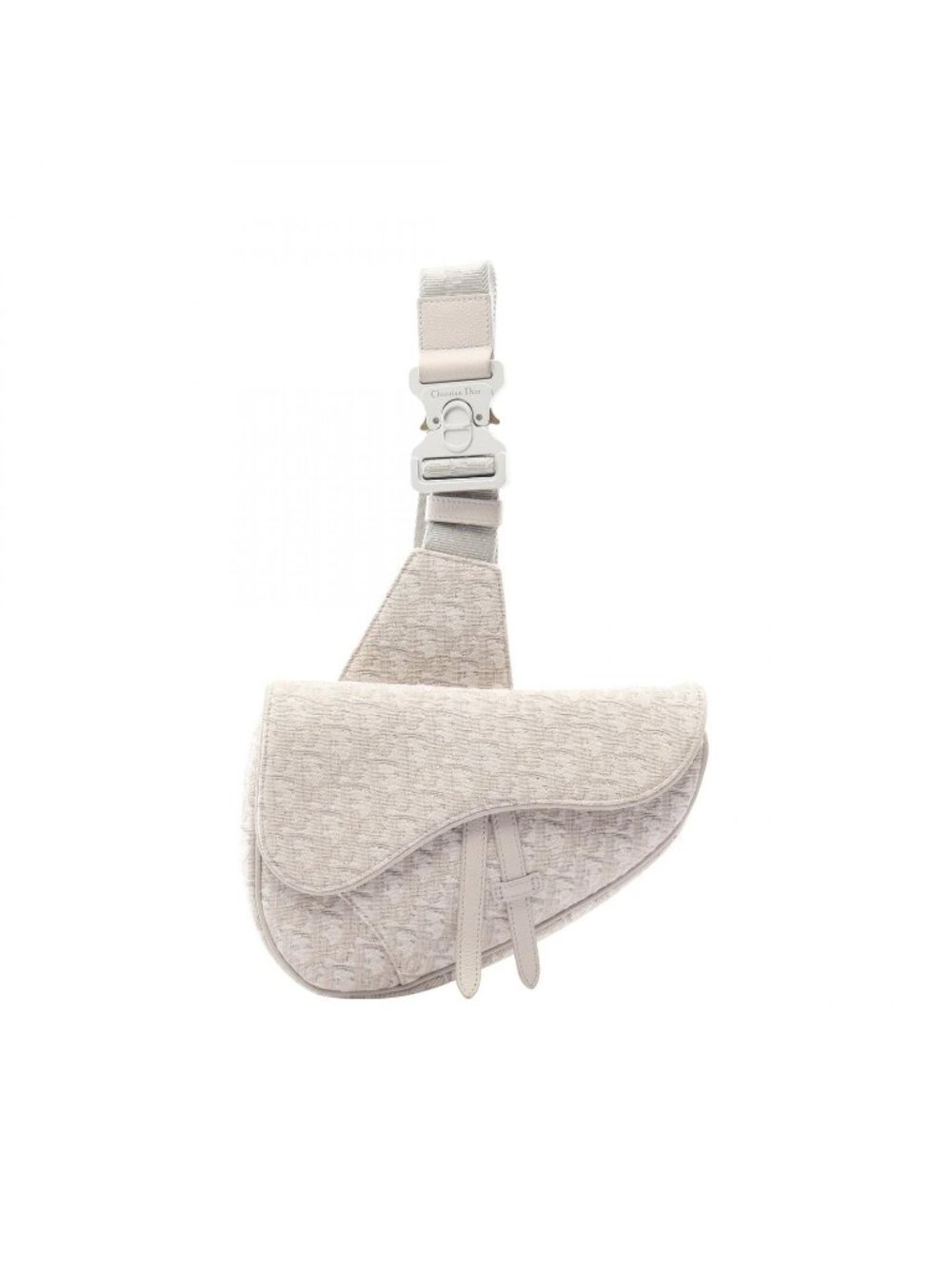 Dior Waist Bag Saddle Oblique Off White Canvas